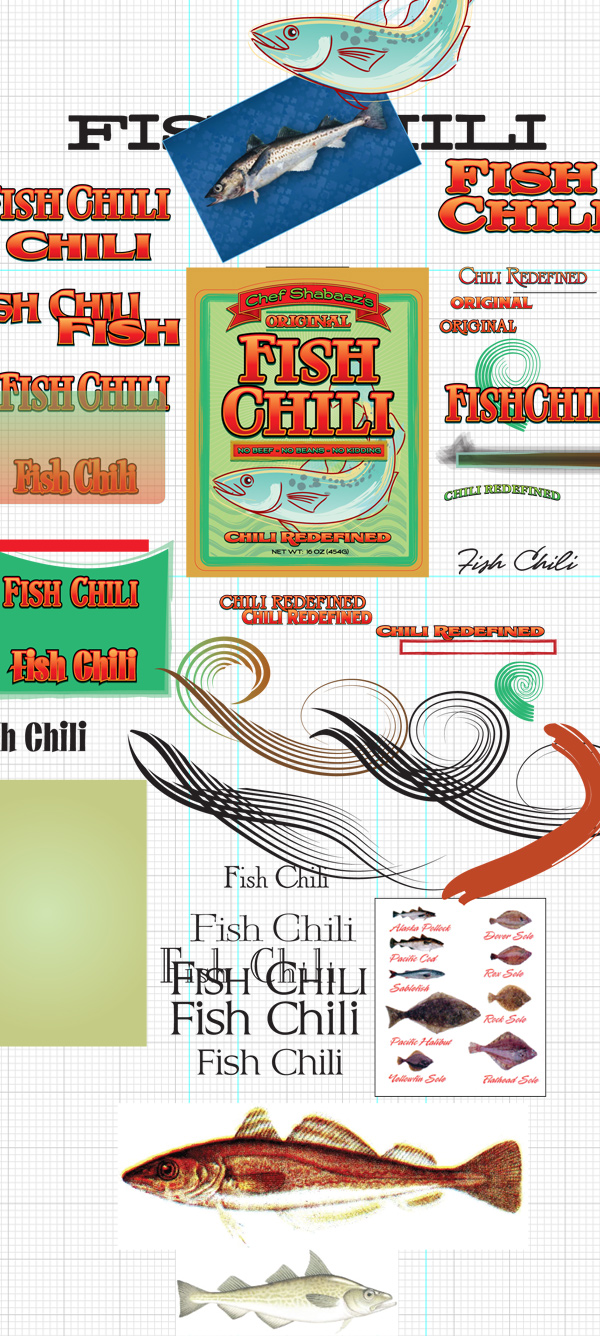 Fish Chili Product Package Label Design Process