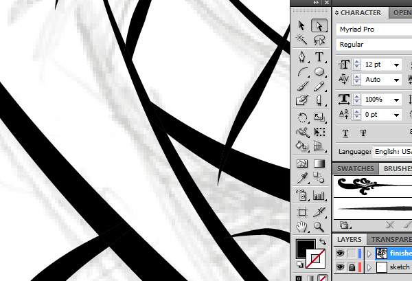 Quick and Easy Digital Ink and Paint in Adobe Illustrator CS5 Tutorial