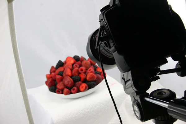 Studio Set Up for Shooting food products - Taking the shots