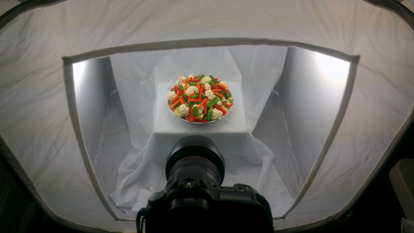 Studio Set Up for Shooting food products - Taking the shots